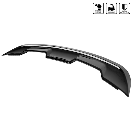 Spec-D Tuning Ford Mustang Gt500 Style Spoiler - Glossy Black 2015-Up SPL-MST15GBGT5-BN